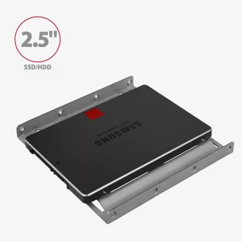 Supporto Axagon RHD-125S per 1x HDD/SSD 2,5 pollici in vano 3,5 pollici, metallo, grigio