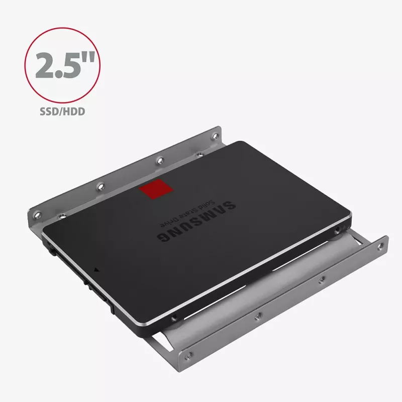 Supporto Axagon RHD-125S per 1x HDD/SSD 2,5 pollici in vano 3,5 pollici, metallo, grigio