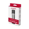 Lettore di schede Axagon CRE-DAC USB-C + USB-A 5 Gbps MINI 2 slot e LUN SD/microSD USB 3.0 Type-A/Type-C grigio