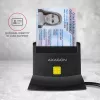 Lettore di smart card Axagon CRE-SM2 USB 2.0 nero cavo 1,3 m