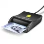 Lettore piatto di smart card/ID Axagon CRE-SM3N USB-A, USB 2.0, 1,3 m, nero, 57 g