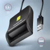 Lettore piatto di smart card/ID Axagon CRE-SM3N USB-A, USB 2.0, 1,3 m, nero, 57 g
