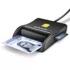 Lettore piatto di smart card e schede SD/microSD/SIM Axagon CRE-SM3SD USB per interni USB 2.0 nero