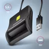Lettore piatto di smart card e schede SD/microSD/SIM Axagon CRE-SM3SD USB per interni USB 2.0 nero
