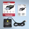 Lettore piatto di smart card e schede SD/microSD/SIM Axagon CRE-SM3SD USB per interni USB 2.0 nero