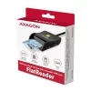 Lettore piatto di smart card e schede SD/microSD/SIM Axagon CRE-SM3SD USB per interni USB 2.0 nero