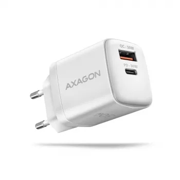 Caricabatterie Axagon ACU-PQ30W QC3.0 30W USB-C bianco