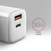 Caricabatterie Axagon ACU-PQ30W QC3.0 30W USB-C bianco