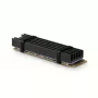 Dissipatore passivo in alluminio Axagon CLR-M2L10 per tutti gli SSD M.2, formato 2280, altezza 10 mm.