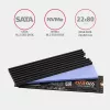 Dissipatore passivo in alluminio Axagon CLR-M2L3 per tutti gli SSD M.2, formato 2280, altezza 3 mm