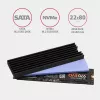 Dissipatore passivo in alluminio Axagon CLR-M2L6 per tutti gli SSD M.2, formato 2280, altezza 6 mm