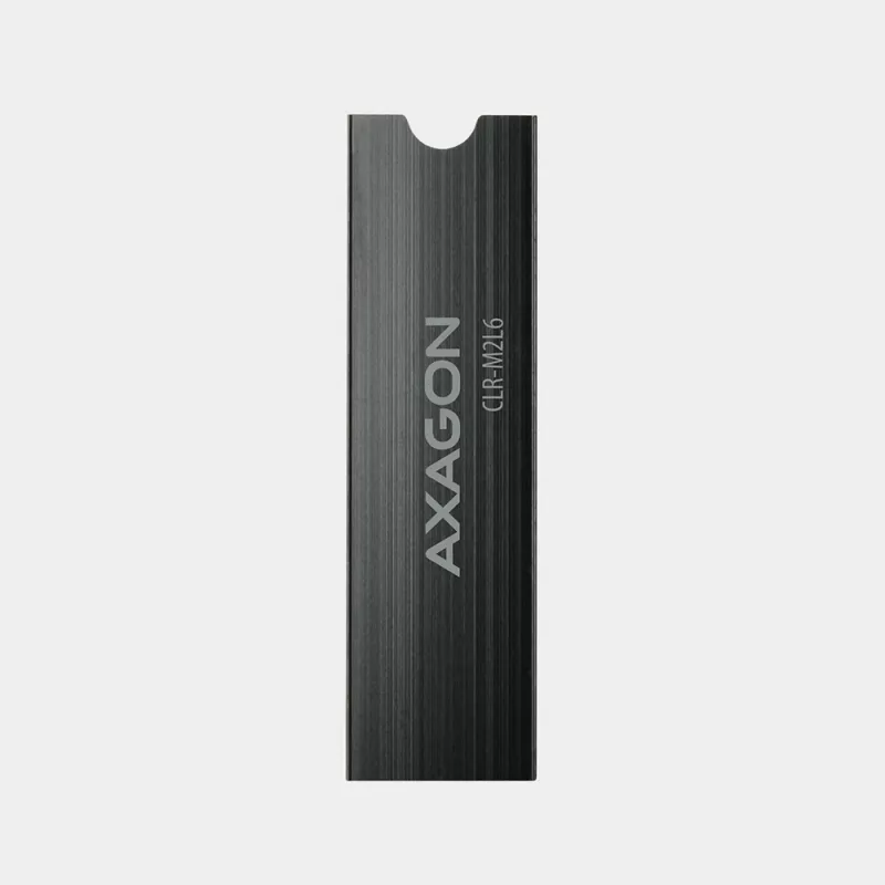 Dissipatore passivo in alluminio Axagon CLR-M2L6 per tutti gli SSD M.2, formato 2280, altezza 6 mm