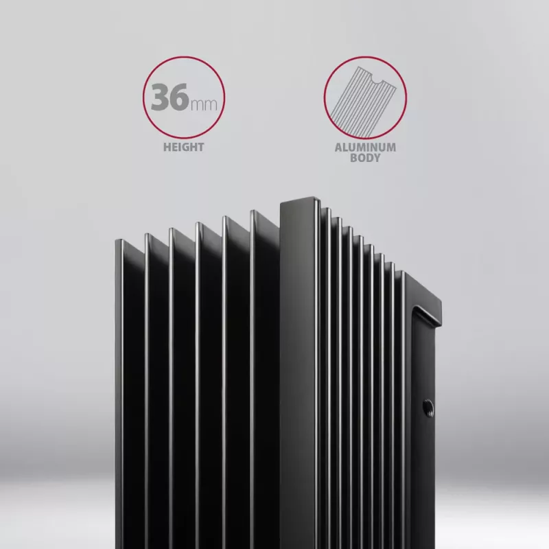 Dissipatore passivo in alluminio Axagon CLR-M2XL per unità SSD M.2 a una e due facce, formato 2280, altezza 36 mm