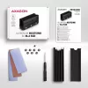 Dissipatore passivo in alluminio Axagon CLR-M2XL per unità SSD M.2 a una e due facce, formato 2280, altezza 36 mm