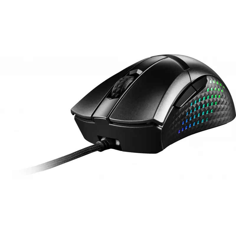 Mouse MSI CLUTCH GM51 LIGHTWEIGHT WIRELESS gaming per destrimani RF + Bluetooth + USB Type-C ottico 26000 DPI