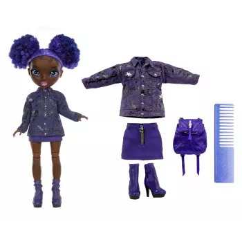 Rainbow High Junior High bambola Series 2 - Krystal, bambola moda, femmina, 6 anni, bambino/bambina, 230 mm, multicolore
