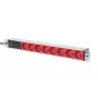 Digitus DN-95410 PDU rack 1U in alluminio, 8x Schuko, 2 m, spina IEC C14