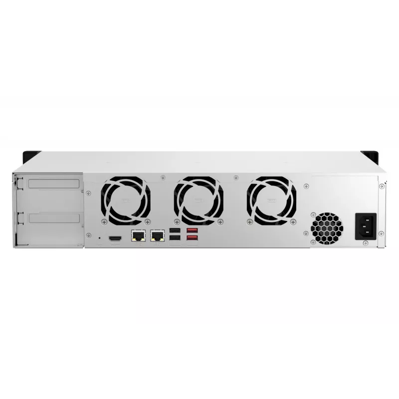 QNAP TS-864EU-8G NAS/server di storage rack (2U) Intel® Celeron® 8 GB DDR4 0 TB QNAP Turbo System nero