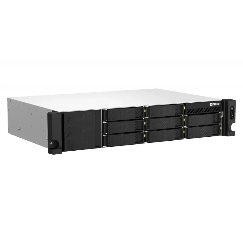 QNAP TS-864EU-8G NAS/server di storage rack (2U) Intel® Celeron® 8 GB DDR4 0 TB QNAP Turbo System nero