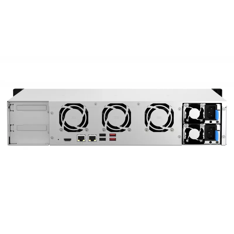 QNAP TS-864EU-RP-8G NAS/server di storage rack (2U) Intel® Celeron® N5095 8 GB DDR4 0 TB QNAP Turbo System nero