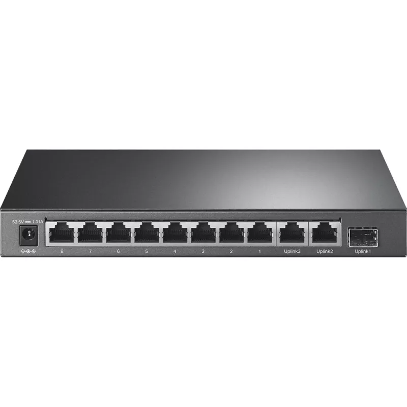 TP-Link Switch desktop 8 porte 10/100Mbit/s + 3 porte Gigabit con 8 porte PoE+