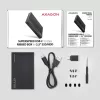 Case HDD/SSD Axagon EE25-GTR USB-C 3.2 Gen 2 Nero 2,5 pollici