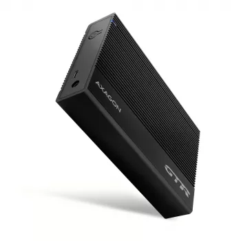 Axagon EE35-GTR USB-C 5Gbps - SATA 6G, 3.5 RIBBED box BLACK - Case HDD USB Type-C 3,5 pollici
