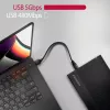 Axagon EE35-GTR USB-C 5Gbps - SATA 6G, 3.5 RIBBED box BLACK - Case HDD USB Type-C 3,5 pollici