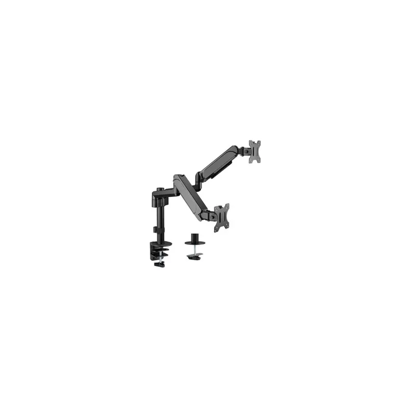 Supporto da tavolo regolabile GEMBIRD per 2 monitor, 17–32 pollici