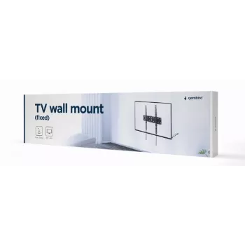 Supporto TV Gembird WM-55F-02 nero, per schermi 32–55 pollici, carico max. 40 kg, VESA 200x200–400x400, sottile 2,5 cm