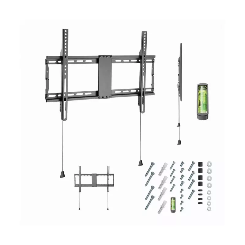 Gembird WM-80F-01 supporto fisso da parete per TV, 37–80 pollici, fino a 70 kg, VESA fino a 600x400, nero
