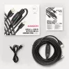 Axagon ADR-215B Cavo attivo di collegamento/ripetitore USB 2.0 A-M -> B-M 15 m