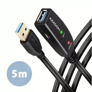 Axagon ADR-305 Cavo attivo di prolunga/ripetitore USB 3.2 Gen 1 A-M -> A-F 5 m