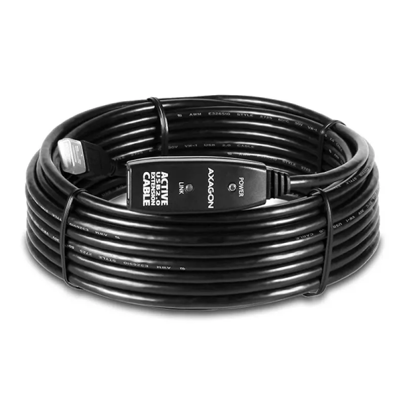 Axagon ADR-210 Cavo attivo di prolunga/ripetitore USB 2.0 A-M -> A-F 10 m