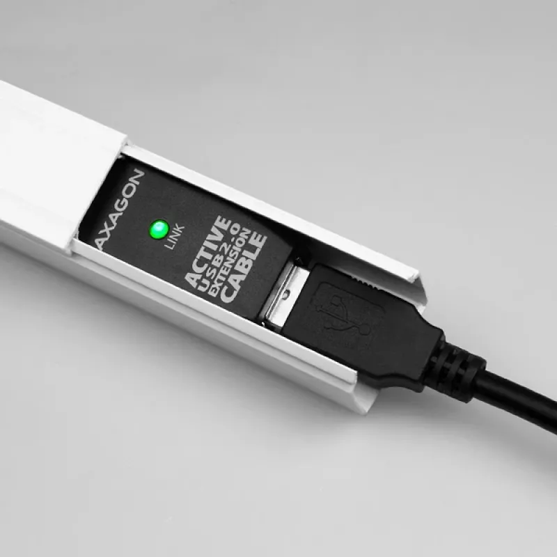 Axagon ADR-210 Cavo attivo di prolunga/ripetitore USB 2.0 A-M -> A-F 10 m
