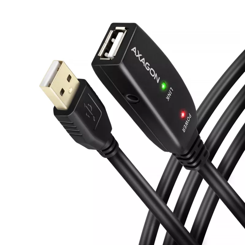 Axagon ADR-220 Cavo attivo di prolunga/ripetitore USB 2.0 A-M -> A-F 20 m