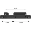 Axagon RHD-225 METAL Supporto per 2x HDD/SSD 2,5 pollici in alloggiamento 3,5 pollici, supporto ventola