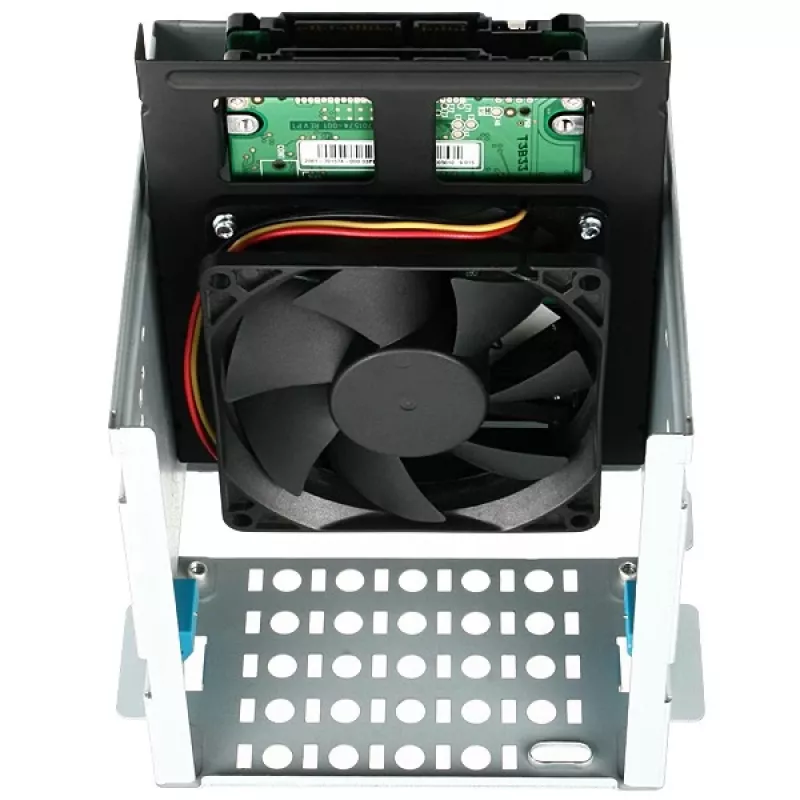Axagon RHD-225 METAL Supporto per 2x HDD/SSD 2,5 pollici in alloggiamento 3,5 pollici, supporto ventola