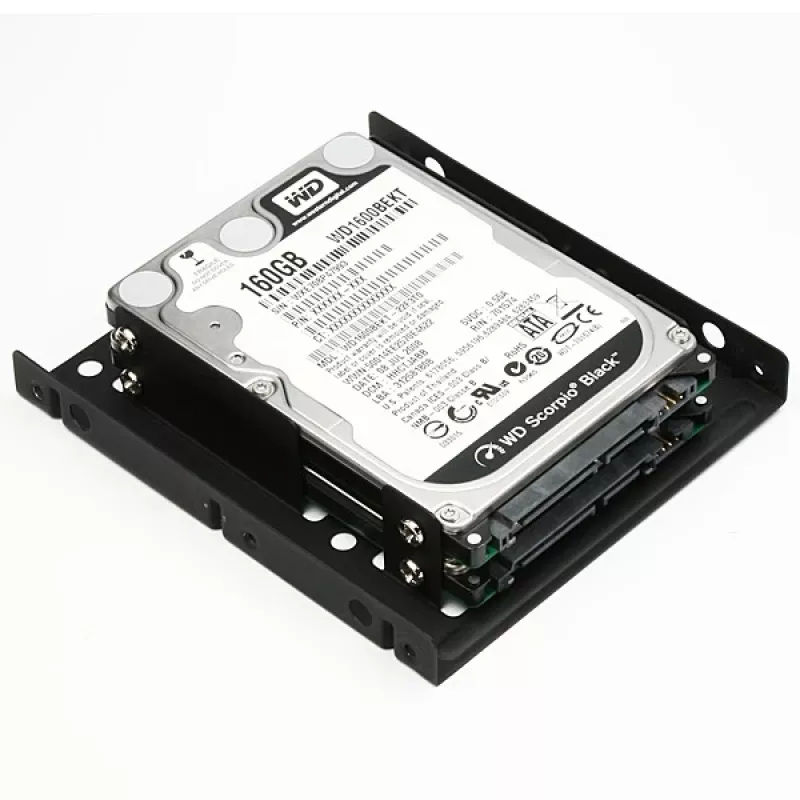 Axagon RHD-225 METAL Supporto per 2x HDD/SSD 2,5 pollici in alloggiamento 3,5 pollici, supporto ventola