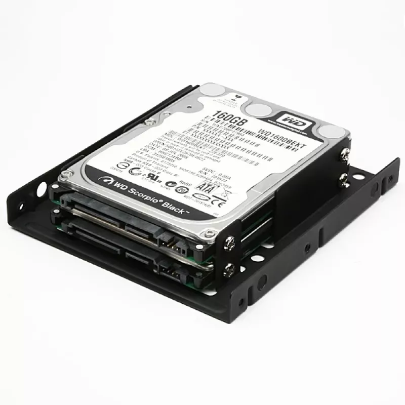 Axagon RHD-225 METAL Supporto per 2x HDD/SSD 2,5 pollici in alloggiamento 3,5 pollici, supporto ventola