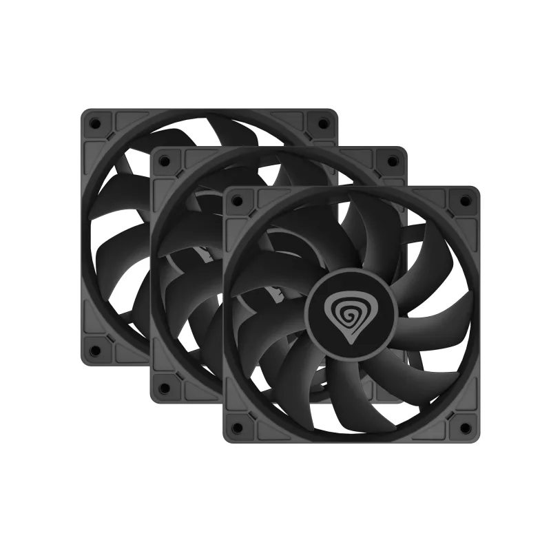 GENESIS Oxal 120 Ventola per case PC 12 cm Nero 3 pz.