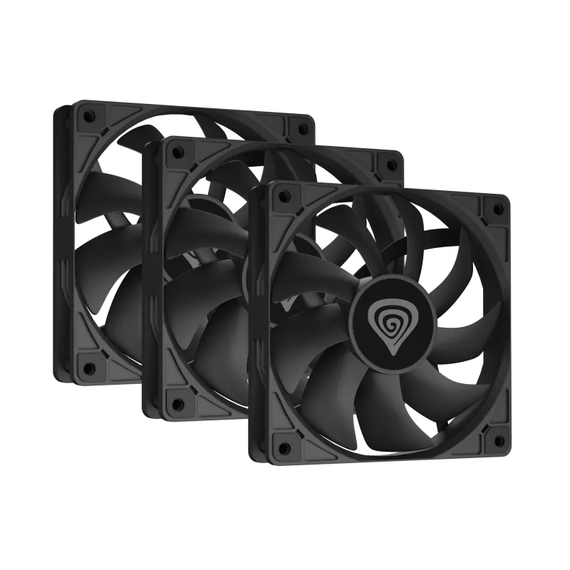 GENESIS Oxal 120 Ventola per case PC 12 cm Nero 3 pz.