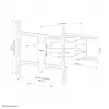 Neomounts WL40S-950BL18 supporto a parete per carichi pesanti 55-110