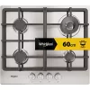 Whirlpool TGML 661 IX R acciaio inox da incasso 58 cm gas 4 zone