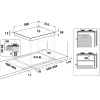 Whirlpool TGML 661 IX R acciaio inox da incasso 58 cm gas 4 zone
