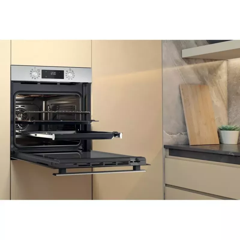 Whirlpool OMR58HU1X forno elettrico da incasso, 71 L, ventilato, SmartClean, classe energetica A+, acciaio inox