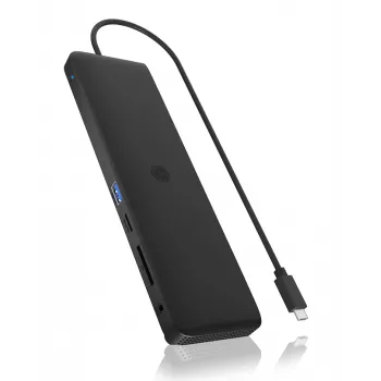 ICY BOX 11-in-1 docking station mobile con uscita video tripla
