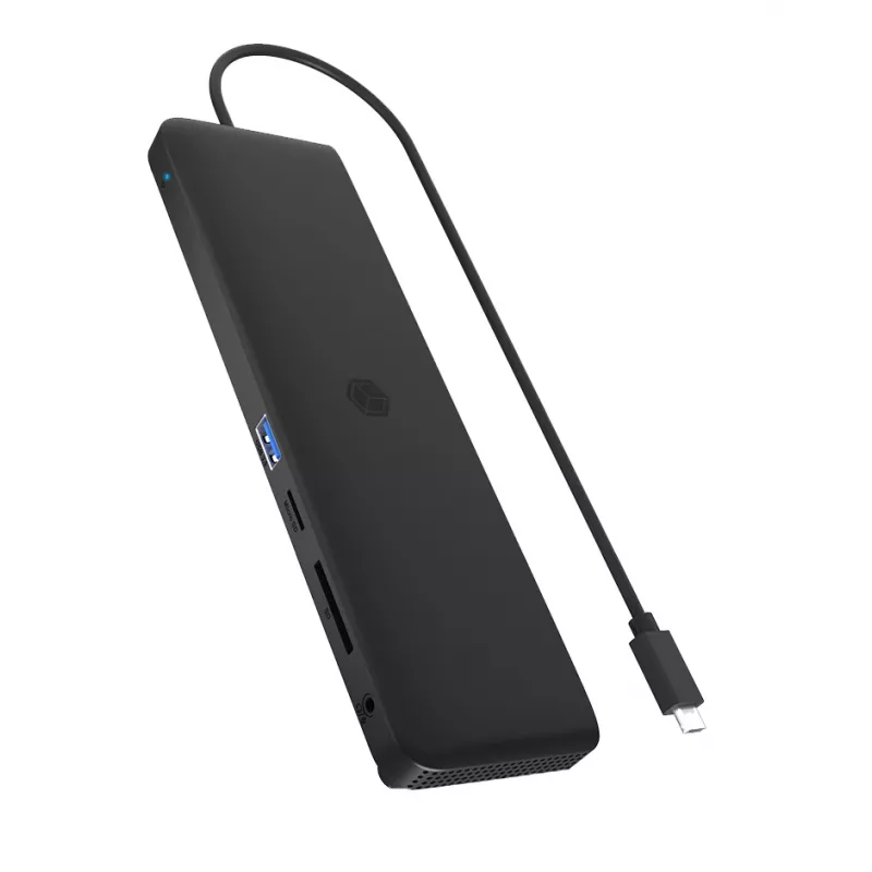 ICY BOX 11-in-1 docking station mobile con uscita video tripla
