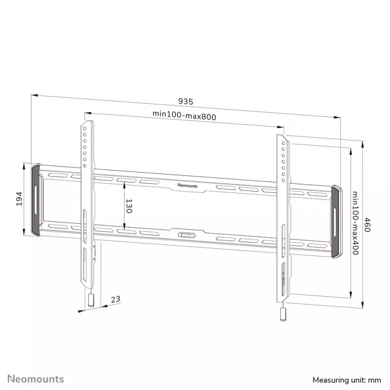 Neomounts WL30-550BL18 supporto TV a parete 43-86