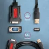 Axagon ADS-1PSN cavo adattatore USB-A 2.0 - seriale RS-232 DB9-M Prolific 1,5 m